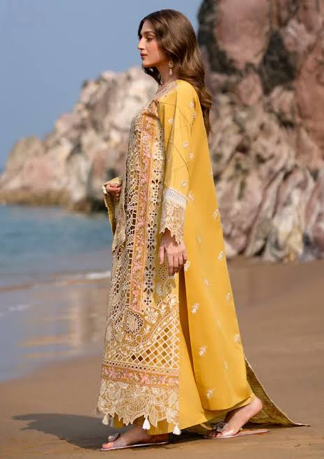 Naqshe salwa -yellow