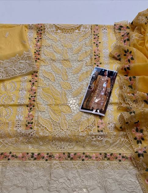Naqshe salwa -yellow