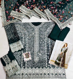 Naqshe salwa- MOON RAW SILK